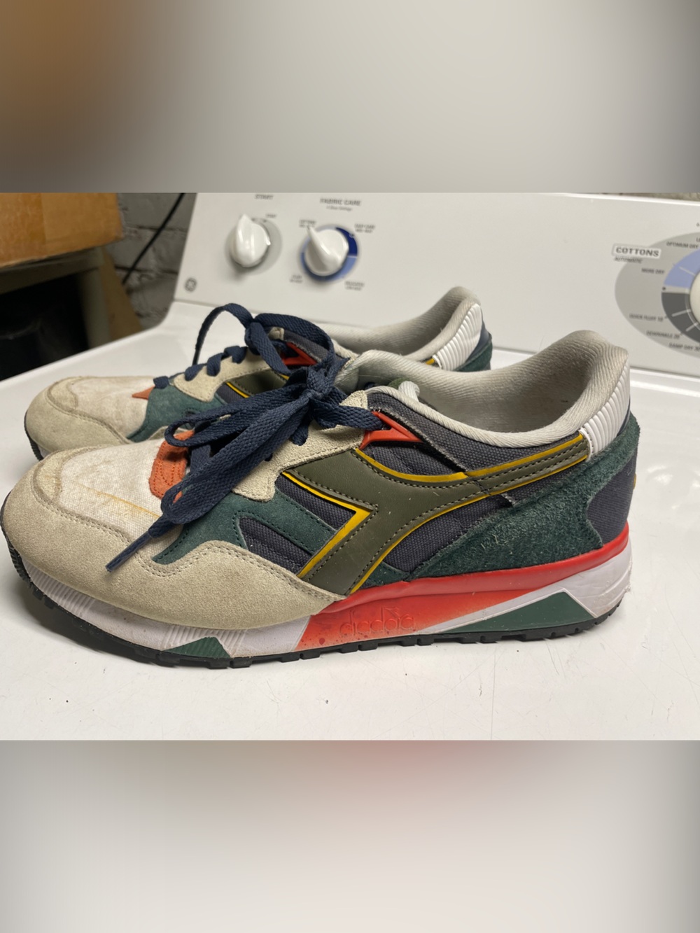 Diadora Suede & Mesh Retro Sneakers